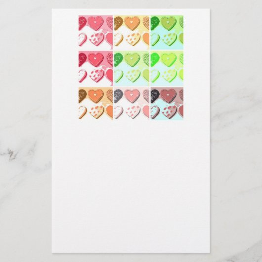 Cookie HeartValentines Briefpapier (Voorkant)