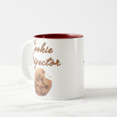 Cookie Inspector Tweekleurige Koffiemok (Voorkant links)