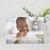 Cookie Joy Kerstfeestdag Feestdagenkaart (Staand voorkant)