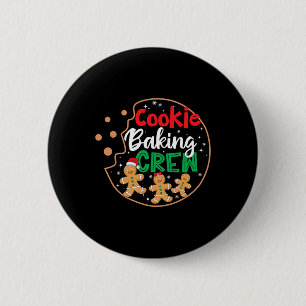 Cookie King Crew Grappige Pyjama Familie Kerstmis Ronde Button 5,7 Cm