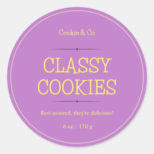 Cookie Labels, yoghurtlabels, Body Butter Labels (Voorkant)