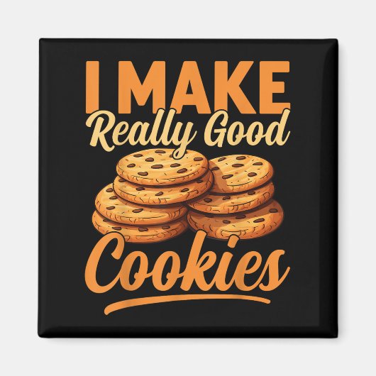 Cookie Maker Co. Uni-adults Humorous Modern Black Magneet (Voorkant)