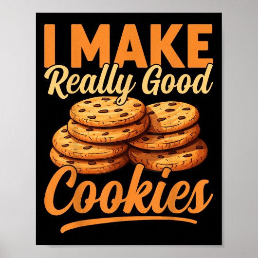 Cookie Maker Co. Uni-adults Humorous Modern Black Poster (Voorkant)