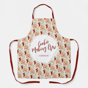 Cookie Making Crew Funny Kerstmis Schort