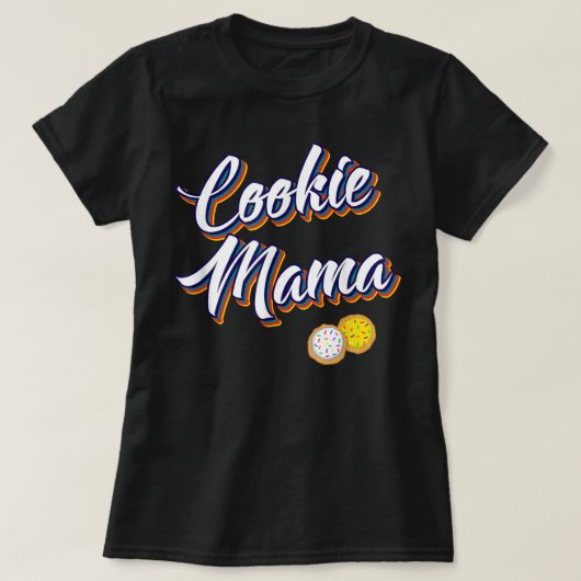 Cookie Mama Retro Sugar Cookies Dealer Mothe T-shirt (Design voorkant)