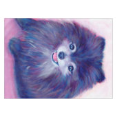 Cookie, mijn Paarse Pommeren Tafelkleed (Voorkant (Horizontaal))