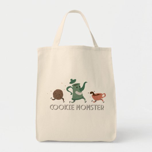Cookie Momster Canvas tas (Voorkant)