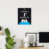 Cookie Monster | 1e verjaardag Poster (Thuiskantoor)