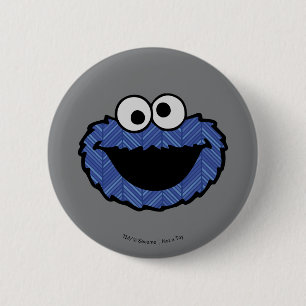 Cookie Monster   80's flashback Ronde Button 5,7 Cm