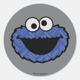 Cookie Monster   80's flashback Ronde Sticker