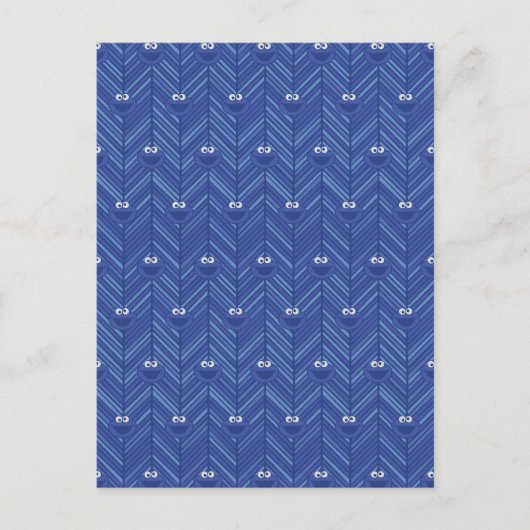 Cookie Monster | 80's Throwback Pattern Briefkaart (Voorkant)