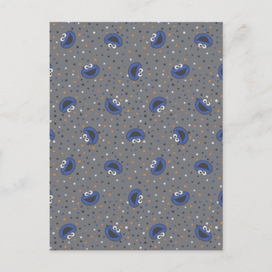 Cookie Monster | 80's Throwback Polka Dot Pattern Briefkaart (Voorkant)