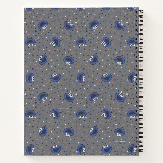 Cookie Monster | 80's Throwback Polka Dot Pattern Notitieboek (Achterkant)