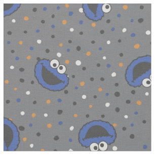 Cookie Monster   80's Throwback Polka Dot Pattern Stof