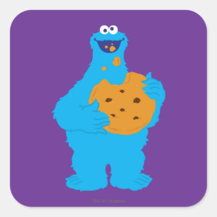 Cookie Monster afdruk Vierkante Sticker