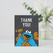 Cookie Monster Anniversaire Tableau Noir Merci (Debout devant)