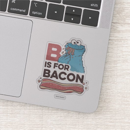 Cookie Monster | B is voor Bacon Sticker (Detail)