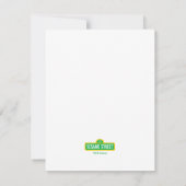 Cookie Monster Baby shower Bedankkaart (Achterkant)