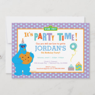 Cookie Monster Birthday Kaart
