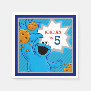 Cookie Monster Birthday Servetten