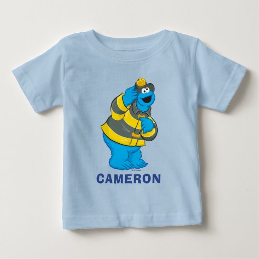 Cookie Monster | Brandweerman Kostuum (Voorkant)