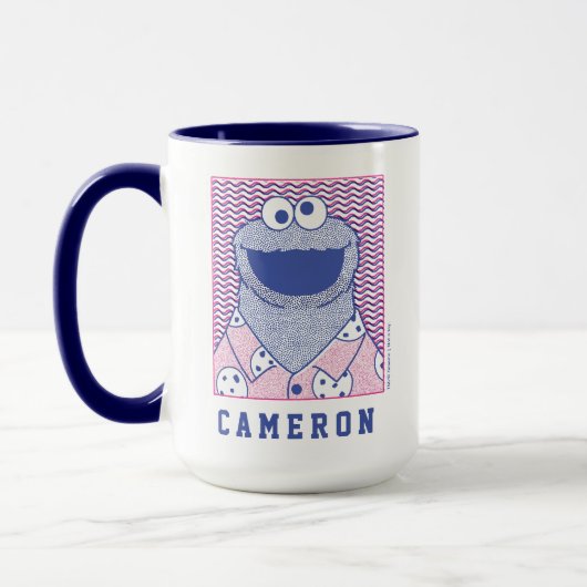 Cookie Monster | Button Down Cookie Shirt Mok (Links)