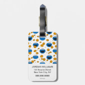 Cookie Monster | C is voor Cookie Patroon Bagagelabel (Achterkant verticaal)