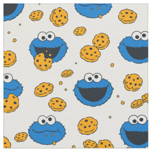 Cookie Monster C is voor Cookie Patroon Stof