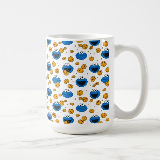 Cookie Monster | C is voor Cookie Pattern Koffiemok (Rechts)