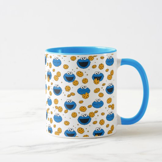 Cookie Monster | C is voor Cookie Pattern Mok (Rechts)
