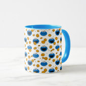 Cookie Monster | C is voor Cookie Pattern Mok (Voorkant rechts)