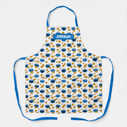 Cookie Monster | C is voor Cookie Pattern Schort (Voorkant)