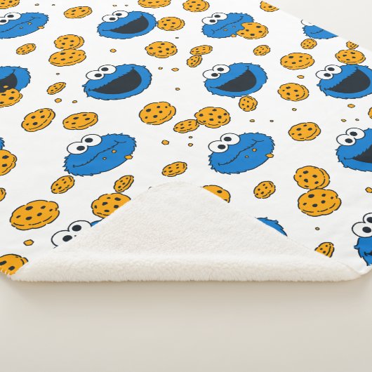 Cookie Monster | C is voor Cookie Pattern Sherpa Deken (3/4)