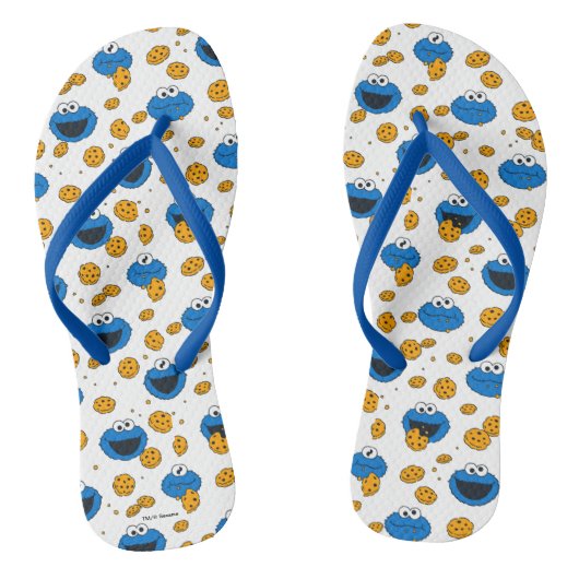 Cookie Monster | C is voor Cookie Pattern Teenslippers (Voetbed)