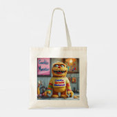 Cookie Monster Canvas tas – Leuke en duurzame eco- (Achterkant)