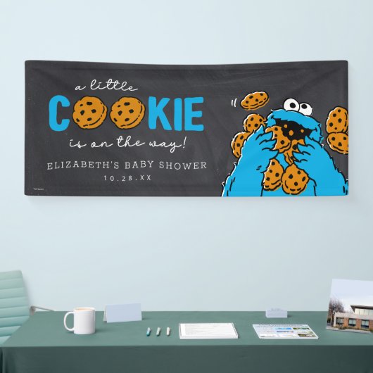 Cookie Monster Chalkboard Baby shower Spandoek (Beurs)