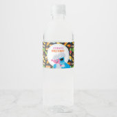 Cookie Monster Chalkboard Foodie Truck Waterfles Etiket (Voorkant)