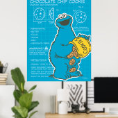 Cookie Monster - Chocolate Chip Cookie Poster (Thuiskantoor)