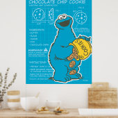 Cookie Monster - Chocolate Chip Cookie Poster (Keuken)