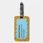 Cookie Monster Couple's Bagagelabel (Achterkant verticaal)