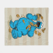Cookie Monster Crazy Cookies Fleece Deken (Voorkant (Horizontaal))