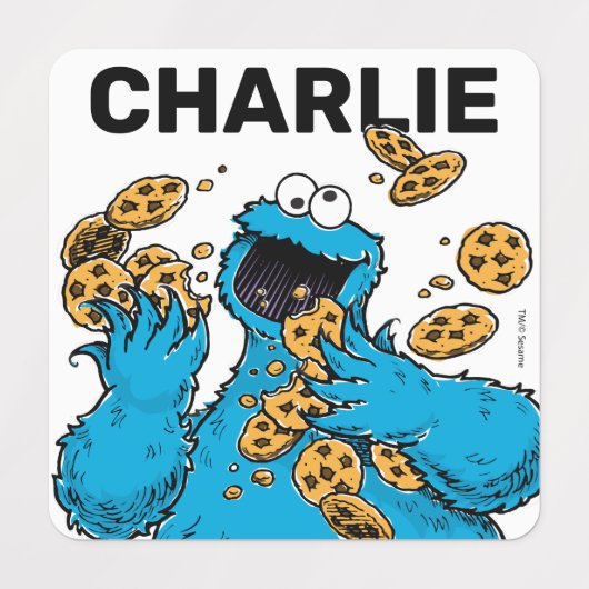 Cookie Monster Crazy Cookies Labels (Design 1)