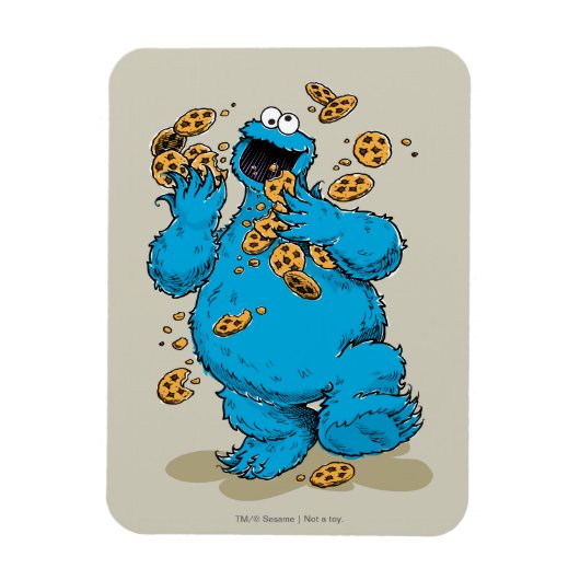 Cookie Monster Crazy Cookies Magneet (Verticaal)