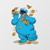 Cookie Monster Crazy Cookies Raamsticker (Vel)