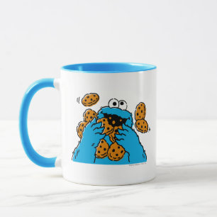 Cookie Monster die alle koekjes opeet Mok