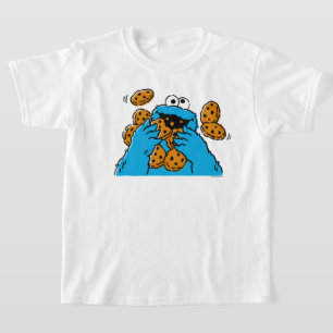 Cookie Monster die alle koekjes opeet T-shirt