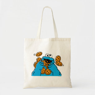 Cookie Monster die alle koekjes opeet Tote Bag