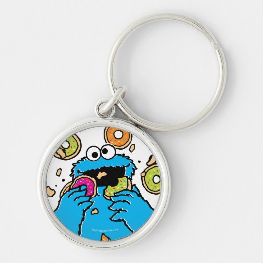 Cookie Monster Donut Vernietiger Sleutelhanger (Voorkant)