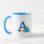 Cookie Monster Eating Cookies Monogram A Mok (Links)