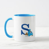  Cookie Monster Eating Cookies Monogram S Mok (Links)